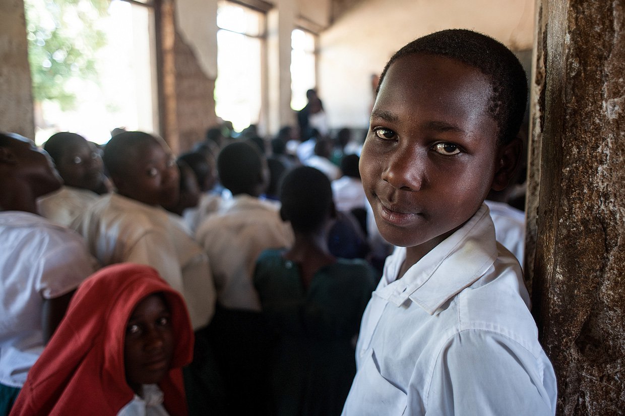 Adolescent girls, students in Nakasongola Primary School.