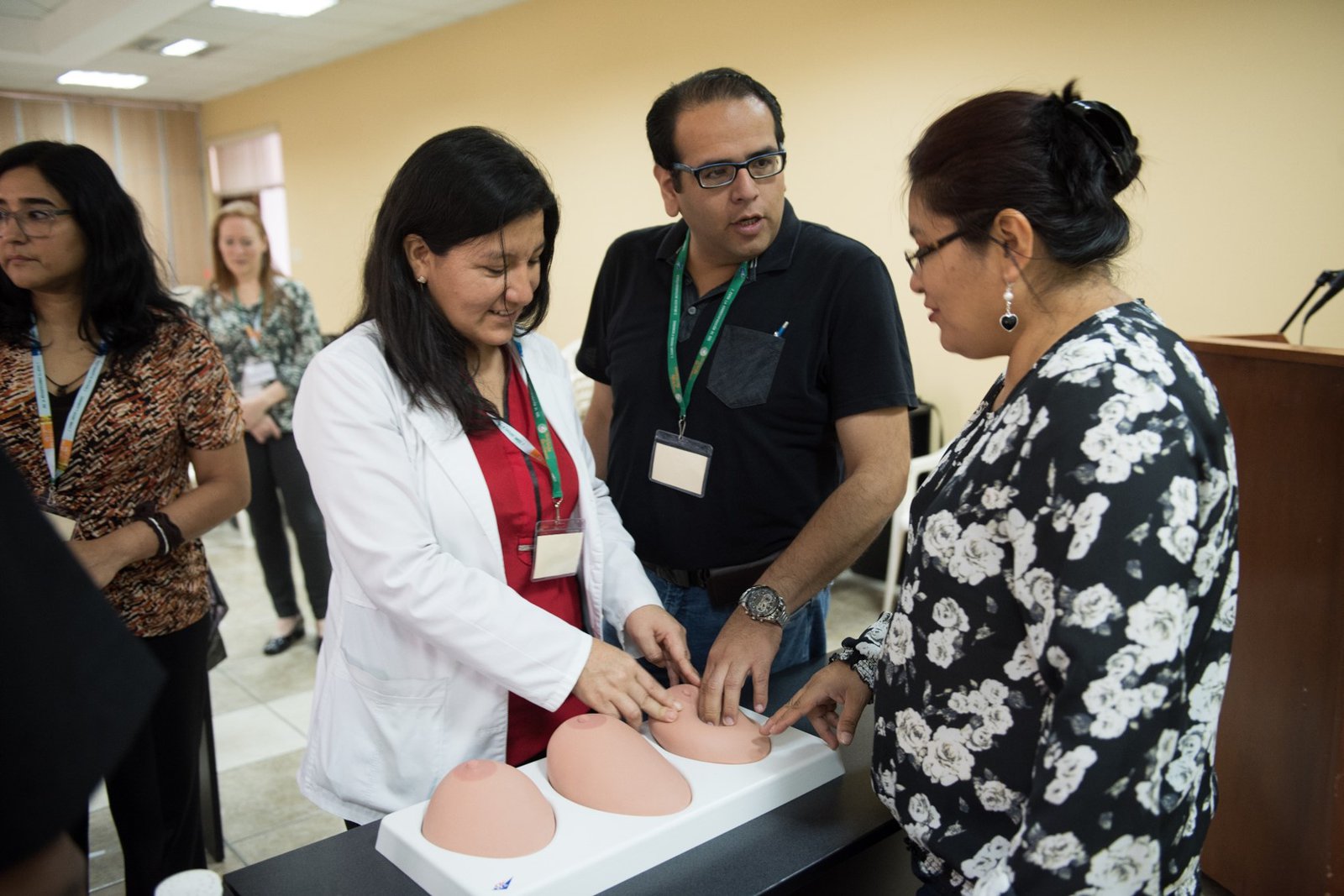 Clinical breast exam training in Peru