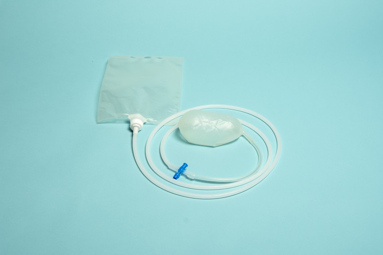 A prototype of the Ellavi uterine balloon tamponade. This simple device could save hundreds of thousands of lives, but developing it and bringing it to market has been anything but simple. Photo: PATH/Dave Simpson.