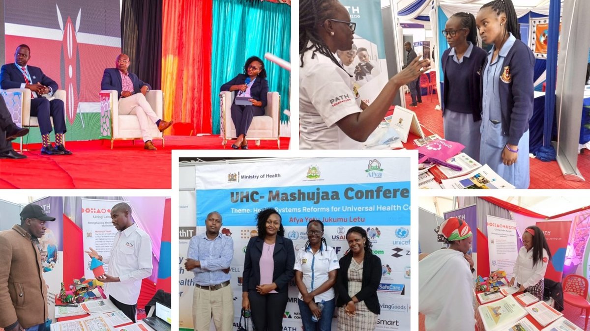 PATH Kenya exhibited its various programs across a range of thematic areas, including immunization, innovation and technology, maternal and child health, and market dynamics. Photo: PATH Kenya